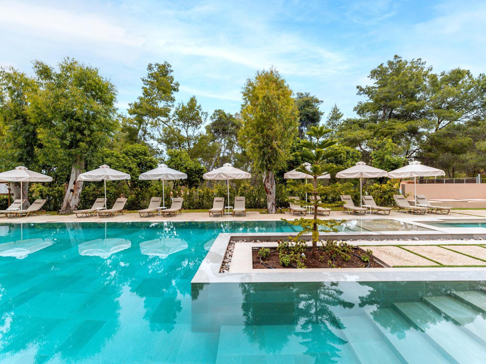Grecotel Luxme Palms At Riviera Olympia & Aqua Park Лутра-Киллинис Экстерьер фото